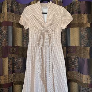Retro A-line eShakti Dress